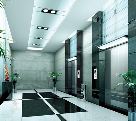 Machne roomless passenger elevator